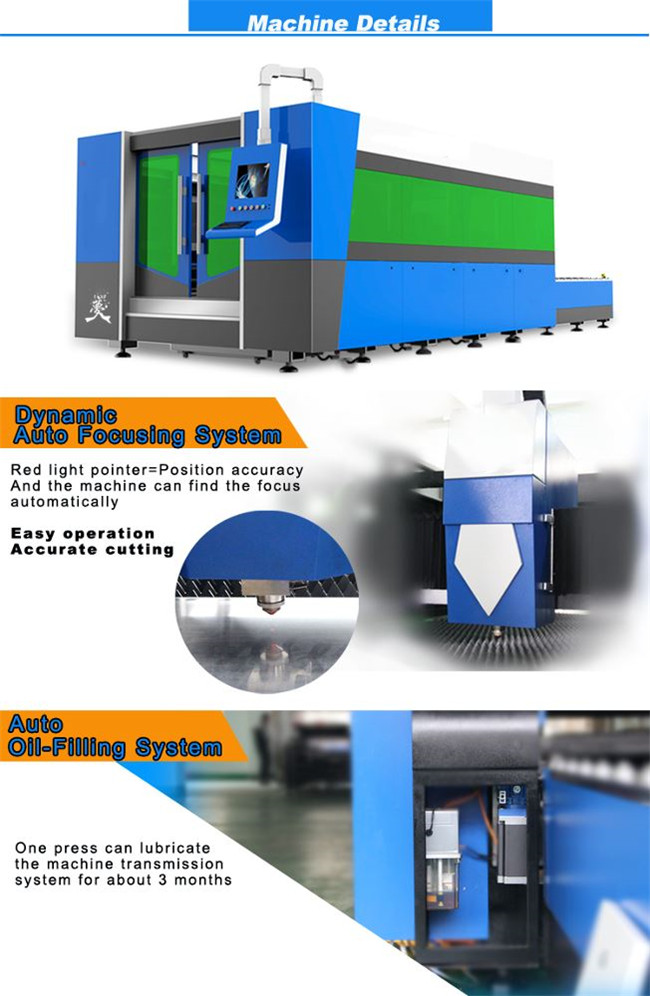 1500w hibla laser sheet metal cutting machine