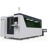 dobleng talahanayan cnc laser metal cutting machine, awtomatikong laser plate cutting machine