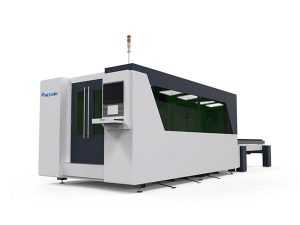 dobleng talahanayan cnc laser metal cutting machine, awtomatikong laser plate cutting machine