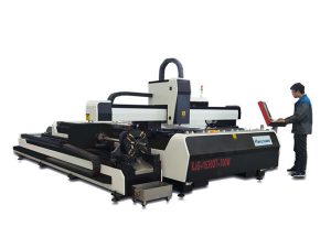 mini high power laser cutting machine, kagamitan sa pagputol ng hibla ng laser na may talahanayan ng exchange