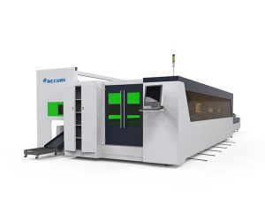 metal tube at plate fiber high speed laser cutting machine 1500w na may rotary na aparato